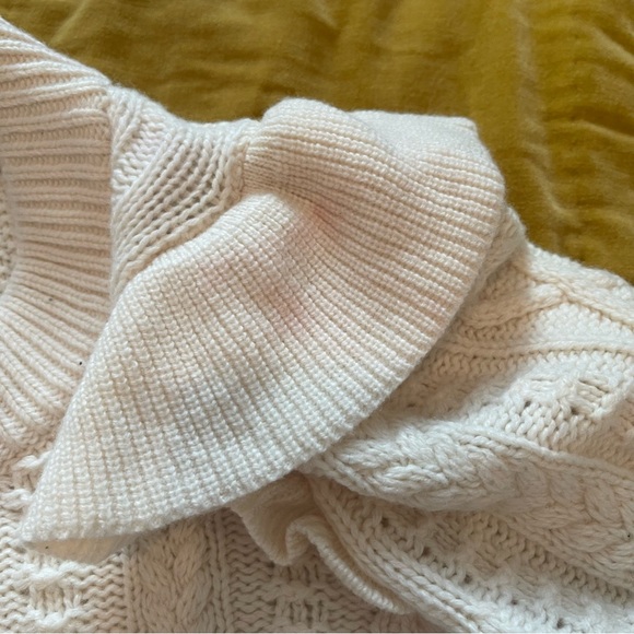 Madewell Hollydene Ruffle Sleeve Wool Sweater - Picture 6 of 7